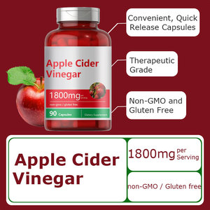 Apple Vinegar Capsules non-GMO, gluten-<b>free</b>, supports metabolism & <b>weight</b> management, avoids acetic acid irritation. - Product Image 5