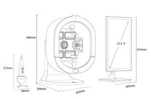 Dispositivo analizador de piel AI profesional para detección de cuero cabelludo facial clínica de salón de belleza para análisis de pigmentación de arrugas y envejecimiento del acné - Product Image 5