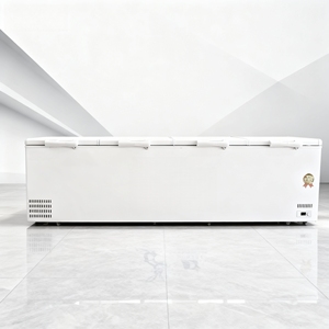 Refrigerador de Supermercado de Cuatro Puertas de 2200L, 220V, Congeladores Profundos, Refrigeradores para Exhibición de Mariscos y Helados con Compresor de Refrigeración - Product Image 3