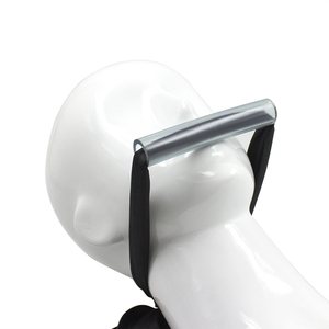 Antifaz de seda BDSM para bondage, mordaza bucal, pañuelo tubular, restricción oral, juego de rol fetichista, máscara suave para ojos, juguete para adultos, juego para parejas - Product Image 2