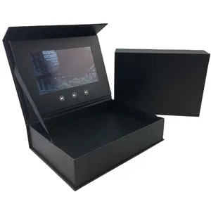 Custom LCD Screen Video Promotional Box Video Gift Box with 2.4 4.3 5 7 10 inch HD LCD Screen