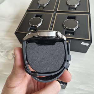 Luxury Stainless Steel Smart GT5 <b>Watch</b> 46mm Round Digital Display Sapphire Crystal Case with Silicone Band Unisex - Product Image 2