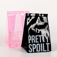 Faible MOQ, seulement 50 pièces, trousse de toilette en PVC transparente personnalisée, colorée, néon, pour cosmétiques, maquillage, soins de la peau, sac cadeau en plastique imperméable