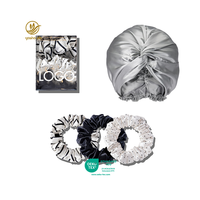 Ensemble de soins capillaires en soie 100% à bas prix, cheveux et peau sains, taie d'oreiller tissée, bonnet en soie, turban de sommeil portable en soie