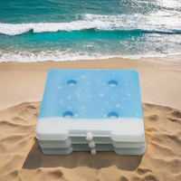 Blocs de glace à changement de phase PCM de grande taille de 1300 ml pour la chaîne du froid et les sacs isothermes