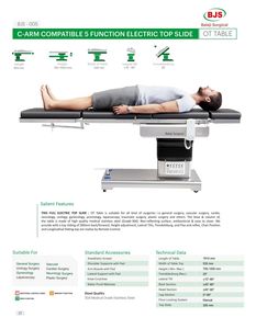 Suministro de fábrica al por mayor C-Arm Compatible 5 funciones Electric Top Slide OT Table es adecuado para todo tipo de operaciones - Product Image 2