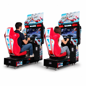 Indoor Racing Game <b>Machine</b> Dual Seat Arcade Driving with Operated Car Racing Cabinet for Entertainment Center - Product Image 2