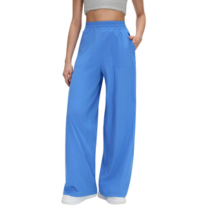 Pantaloni Sportivi Estivi Sottili e Traspiranti da Donna, con Coulisse, Taglio Dritto, Copri-Fianchi, Effetto Snellente, Casual, Stile Boot Cut Vintage - Product Image 1