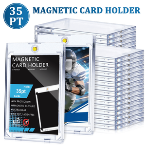 22 Pack Premium SKYJOY Ultra Thin 35PT One Touch Trading <b>Card</b> Holders Hard Clear Plastic <b>Protectors</b> Baseball Collectible - Product Image 1
