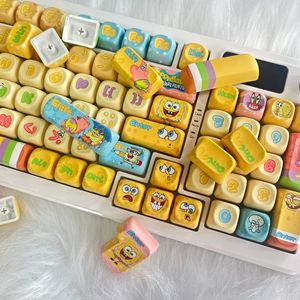 Nuovi Keycap Personalizzati <span class=keywords><strong>SpongeBob</strong></span>, Tasti Cartoon ad Alto Valore Cromatico, Carini e Divertenti - Product Image 1