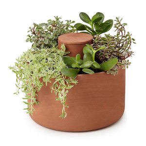 Handmade Eco Friendly Terracotta Clay Planters Rustic Flower <b>Pots</b> <b>For</b> Herbs <b>Succulents</b> And Decorative Indoor Outdoor <b>Plants</b> - Product Image 1
