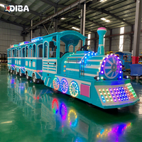 Tren Eléctrico sin Rieles a Precio de Fábrica, Apto para 24 Personas, Tren Turístico para Parques Temáticos y Carnavales