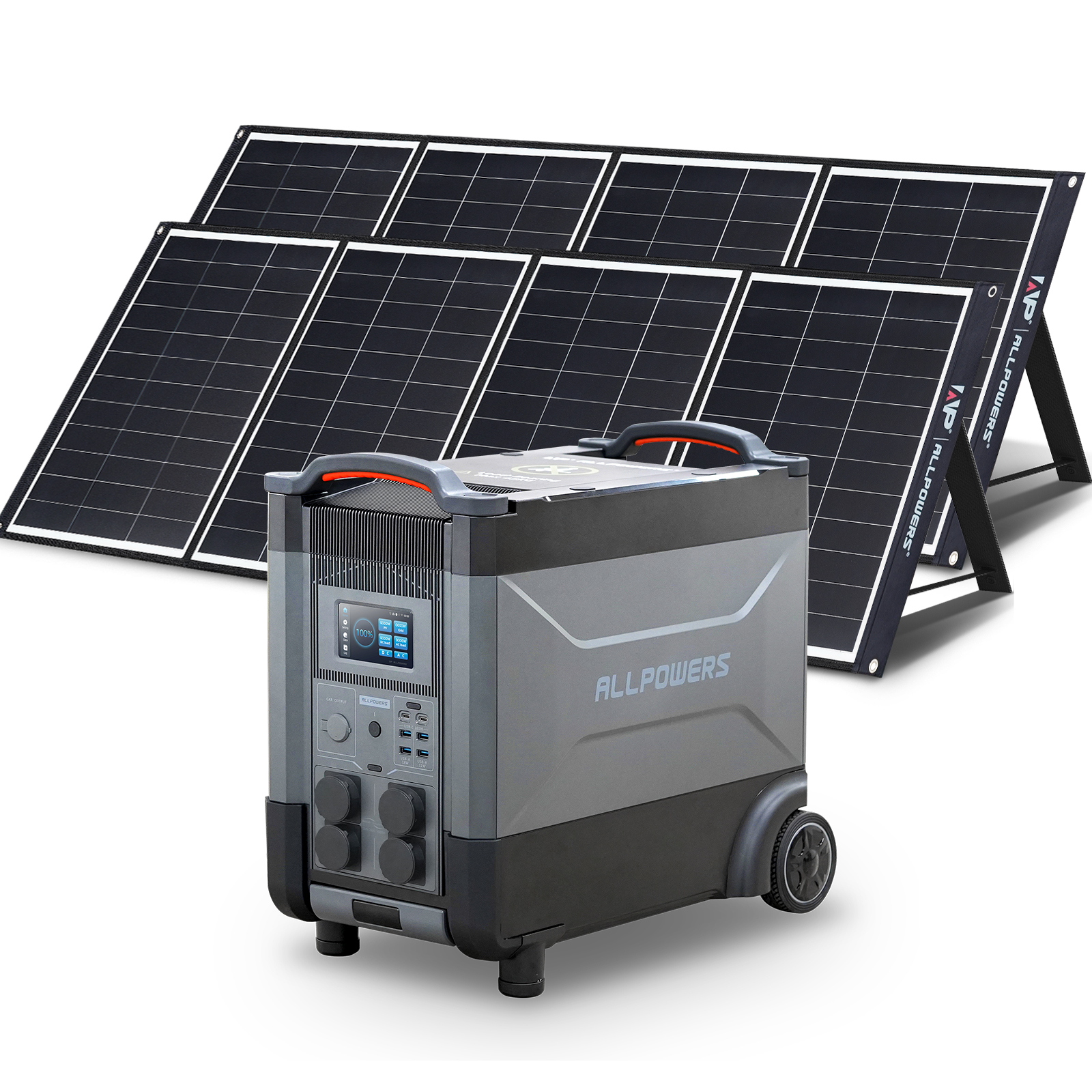 ALLPOWERS EU/US/UK/JP/AU/ZA Warehouse In-stock Battery 600w <strong>1500w</strong> 2500watts 3200w 110V 220V Portable <strong>Solar</strong> <strong>Generator</strong> for Outdoor