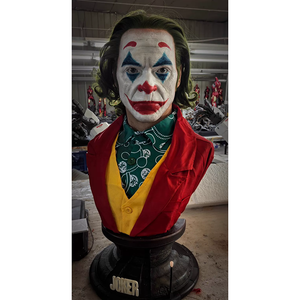 Sculpture en résine grandeur nature du Joker, figurine d'action, personnage de film, buste en résine de <span class=keywords><strong>Joaquin</strong></span> Phoenix pour décoration - Product Image 5