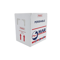 Boîte en polypropylène ondulé Yuexin pour l'emballage des huîtres, des palourdes et des moules, imperméable, réutilisable, recyclable, en plastique Coroplast, empilable