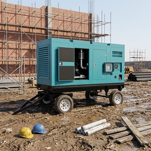 Generador Diésel Móvil para Remolque, 50 kVA, Tipo Silencioso, Insonorizado, 40 kW, ATS, 50/60 Hz, para Eventos al Aire Libre <span class=keywords><strong>y</strong></span> Construcción - Product Image 1