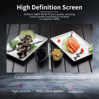 Écran d'affichage LCD pour menu de restaurant, écran publicitaire suspendu, 43 à 55 pouces, 4K, pour intérieur