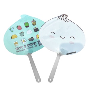 Personalize Custom Waterproof Printed Advertising PP Plastic Hand Fan for Business