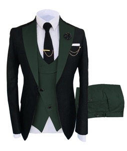 Nouveau <span class=keywords><strong>Costume</strong></span> <span class=keywords><strong>Homme</strong></span> Tendance Vêtement Luxe Soirée Scène Comprend Veste+Pantalon+Gilet <span class=keywords><strong>De</strong></span> Cérémonie Coupe Classique Smoking 3 Pièces - Product Image 3