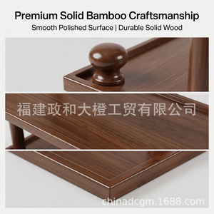 Solid Wood <b>Desktop</b> <b>Shelf</b> 14.56x7.87x11.14in Multi Layer Organizer For Desk Storage - Product Image 5