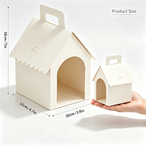Caja de Regalo de Papel Kraft al por Mayor con Asa, Plegable, para Golosinas de Cachorros, Ideal para Adopción de Mascotas y Fiestas de Cumpleaños - Product Image 2