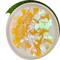 Vente en gros de 500 g/lot de confettis jaunes en forme de canard, paillettes en PVC en forme de mini-canard pour la décoration de table de fête de naissance ou d'anniversaire