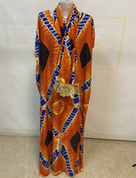 Robes maxi imprimées décontractées pour femmes africaines, vêtements de mode grande taille pour femmes musulmanes