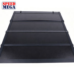 Flush Mount Hard Quad-Fold Tonneau Cover for Toyota Tundra 6.5ft <b>Bed</b>, <b>Low</b> Profile 4-Fold Cover Waterproof, Lockable No Drill - Product Image 3