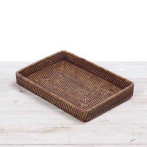 Plateau rectangulaire en rotin mini, écologique, en gros, du Vietnam, pour servir, décoratif, salle de bain, couleur personnalisée - Product Image 4