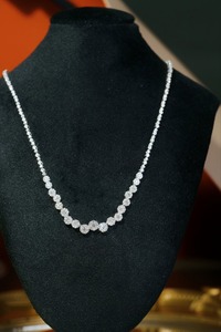 สร้อยคอเทนนิสสุดหรู Xinfly Elegant Platinum PT950 ทองคำแท้ ประดับเพชร 2.40 กะรัต สำหรับผู้หญิง - Product Image 5