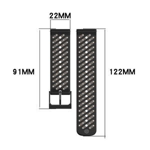 Forwelleny 22mm nuevo agujero inclinado silicona deporte reemplazo cinturón pulsera Correa correa para accesorios <span class=keywords><strong>SUUNTO</strong></span> - Product Image 4