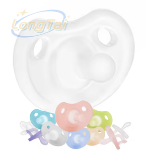 Longtai Siliconate Baby Sleep Night Boca Blanco Frosted Orthodontic Dummies Soother Chupete prematuro para recién nacido - Product Image 5