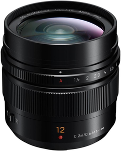 Objectif Panasonic LUMIX G Leica DG SUMMILUX, 12 mm, F1.4 ASPH., grand angle, professionnel, sans miroir, Micro Four Thirds - Product Image 1