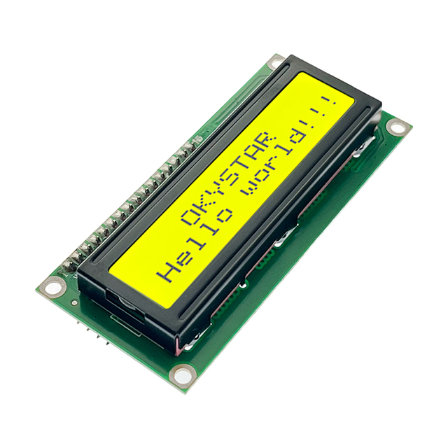 OKY4005-1 1602 LCD Module Yellow Green Screen 16x2 Character LCD Display with IIC I2C Serial Interface Adapter Module LCD1602