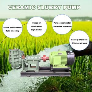 ปั๊มสูบของเหลวสำหรับบำบัดน้ำเสีย ขนาด 2/1.5 นิ้ว เครื่องปั๊มสำหรับแยกน้ำออกจากสารแขวนลอย ปั๊มสูบสารแขวนลอยขนาด 3 นิ้ว - Product Image 3