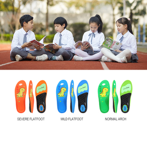 Semelles orthopédiques JOGHN PU PORON OEM à marque privée, respirantes, avec 3 niveaux de soutien de la voûte plantaire pour pieds plats, pour enfants - Product Image 2