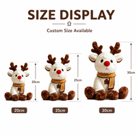 Boneka Rusa Natal Custom Langsung dari Pabrik, Isi Kapas PP, Kain Super Lembut - OEM/ODM untuk Merek Label Pribadi, Pesanan Grosir