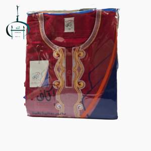 प्रीमियम कोशीबो के पुरुष थोबे सऊदी दुबाई अराबेइक रोज़ कफ्तान मस्जिद पार्टी की छोटी आस्तीन लुभावनी कढ़ाई थोब - Product Image 6