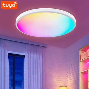 Đèn Trần Thông Minh Đầy Màu Sắc R/G/B/C/W Được Điều Khiển Bởi <span class=keywords><strong>WIFI</strong></span>/Từ Xa/Giọng Nói Được Cung Cấp Bởi Tuya Hỗ Trợ Alexa/Google Assistant - Product Image 4