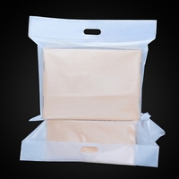 Sacs d'expédition en polyéthylène personnalisés en gros avec poignée, sacs de courrier autocollants en plastique, sacs d'emballage transparents