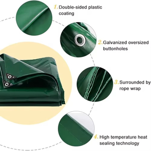 Telo Impermeabile <span class=keywords><strong>in</strong></span> Polietilene Rinforzato <span class=keywords><strong>per</strong></span> Campeggio, Tenda, Barca, Auto con <span class=keywords><strong>Occhielli</strong></span>, Dimensioni Personalizzabili - Product Image 2