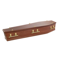 Ataúd Funerario para Adultos de Alta Calidad, Enchapado en Madera, Estilo Europeo, Madera Maciza, Atractivo Visual, Precio Moderado en Australia
