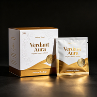 Boîte d'emballage personnalisée en carton enduit d'argile, boîte standard en carton pour sachets de thé et emballages professionnels de thé