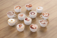 Mesin Printer Latte Art Otomatis Baru XP600 Print Head Multi Warna Portabel untuk Label/Kartu, Cocok untuk Kedai Kopi dan Restoran