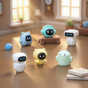 Adorabili Mini Figurine Robot Multicolore - Accessori Decorativi e Ornamenti Fai-da-Te per Casa delle Bambole Moe Grains - Product Image 1