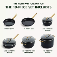 Set peralatan masak aksesori kichen multifungsi, peralatan dapur set peralatan masak tidak lengket memasak tanpa lengket