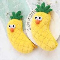 Astuccio Portamonete in Peluche Personalizzato OEM ODM, Simpatico Portapenne a Forma di Frutta, Giocattoli in Peluche Personalizzabili