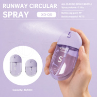 Flacon pulvérisateur portable ovale en PETG de 30 ml, flacon pulvérisateur de voyage personnalisé, flacon pulvérisateur de parfum de 50 ml avec buse dissimulée