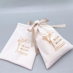 Custom Soft Velvet Small Screen Printing Gift <b>Bag</b> with Champagne Ribbon for Wedding Candy Velvet Gift Jewelry Accessories - Product Image 2