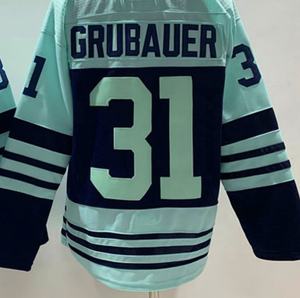 Seattle Philipp Grubailer Jersey Hockey Nasional Jahitan Kualitas Terbaik 2.0 Retro Terbalik - Product Image 1